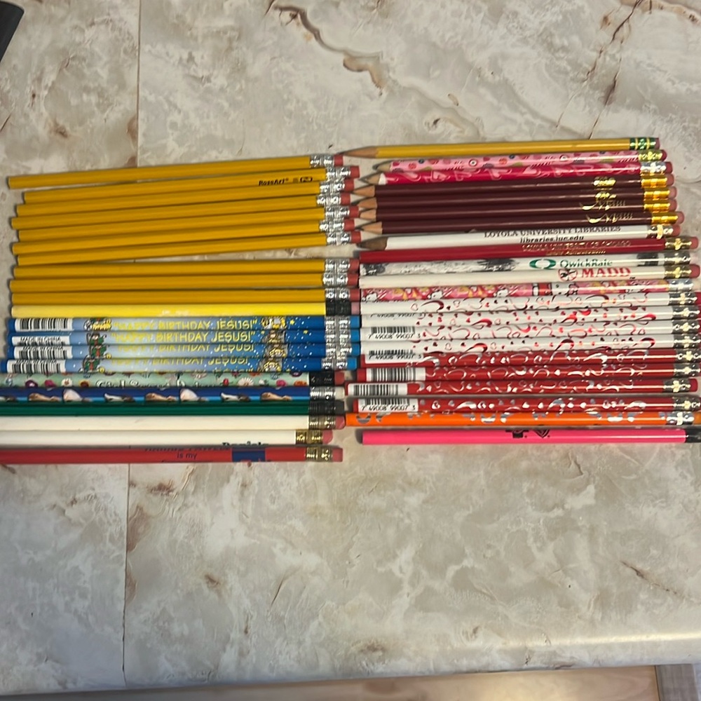 Novelty and school Number 2 Pencils bundle